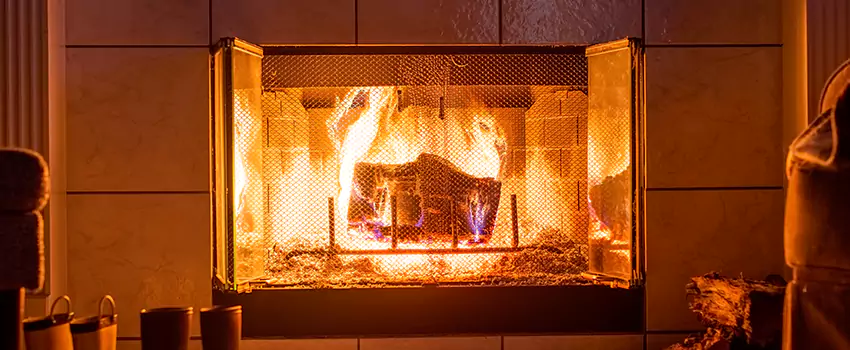 Mendota Hearth Landscape Fireplace Installation in Fort Washington, Maryland