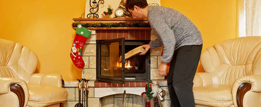 Rusted Metal Fireplace Restoration in Fort Washington, Maryland